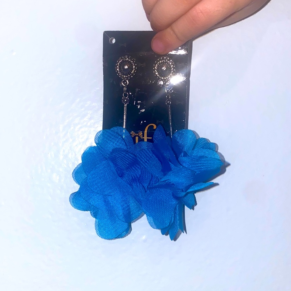 Statement Earrings - Blue